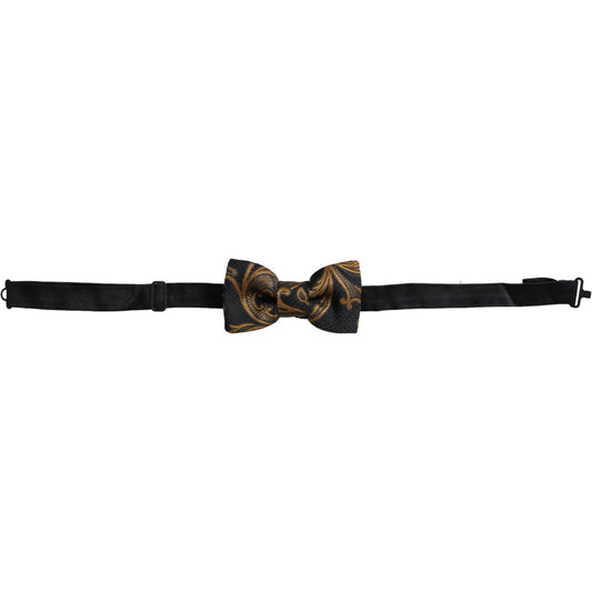 Dolce & Gabbana Multicolor Jacquard Adjustable Neck Men Bow Tie Dolce & Gabbana