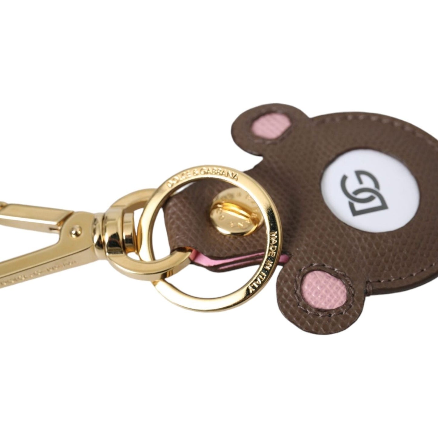 Dolce & Gabbana Multicolor Dauphine Calfskin DG Logo Keyring Keychain Dolce & Gabbana