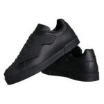 Dolce & Gabbana Black Leather Slip On Low Top Sneakers Shoes Dolce & Gabbana