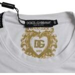 Dolce & Gabbana White Cotton Roundneck Short Sleeve T-shirt Dolce & Gabbana