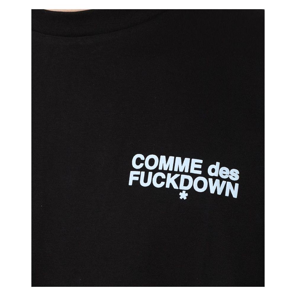 Comme Des Fuckdown Black Cotton T-Shirt Comme Des Fuckdown