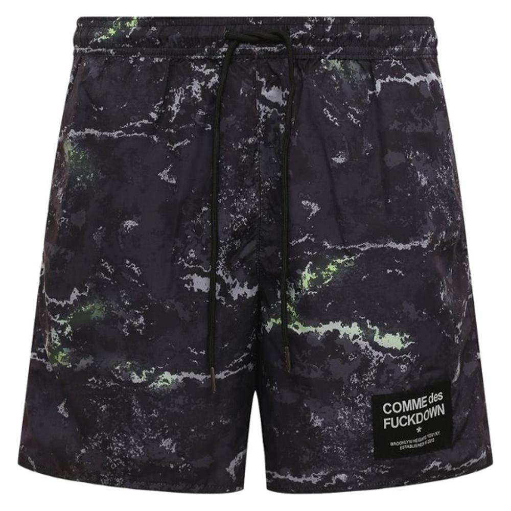 Comme Des Fuckdown Army Polyester Men's Swim Trunks Comme Des Fuckdown