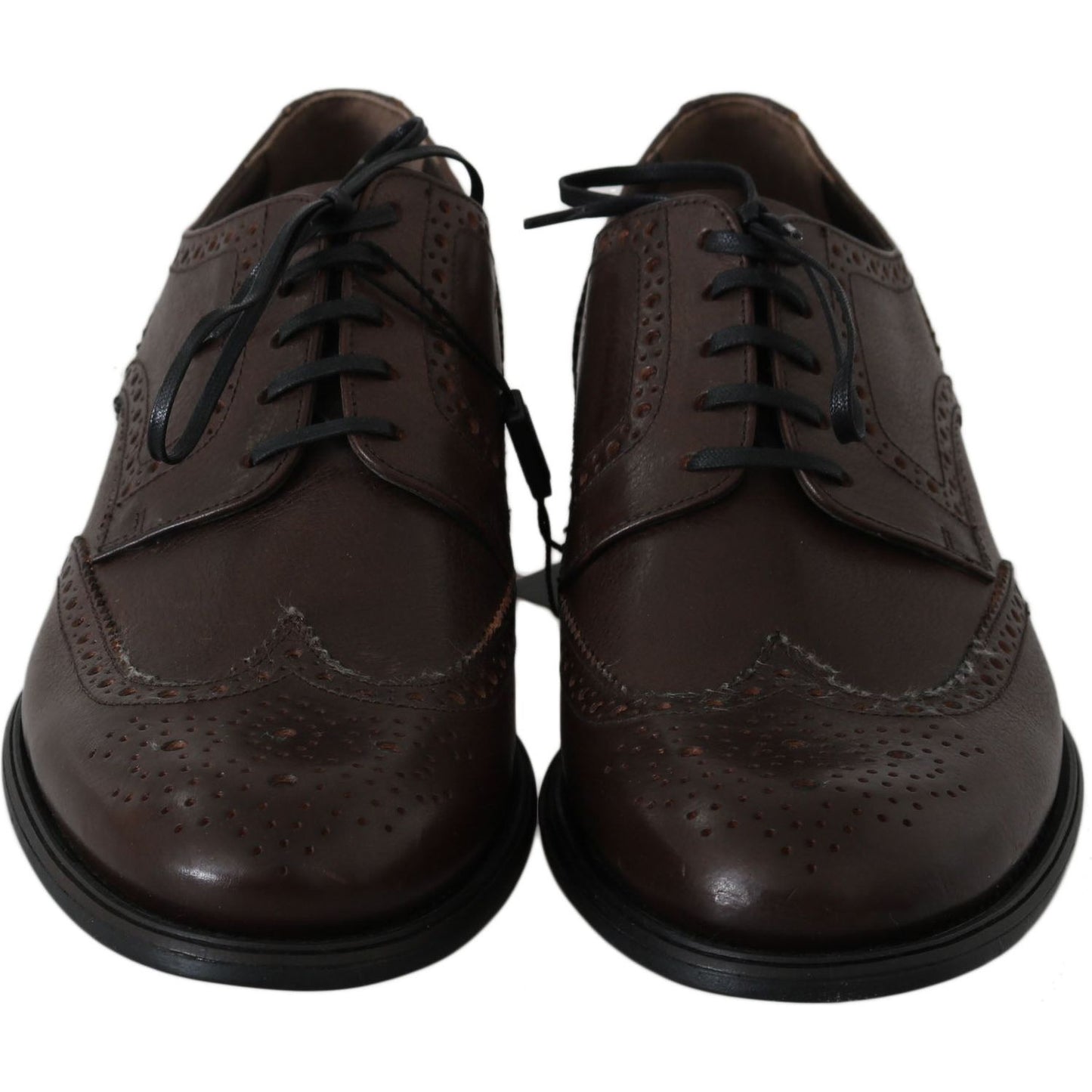 Dolce & Gabbana Elegant Brown Leather Derby Brogues Dolce & Gabbana