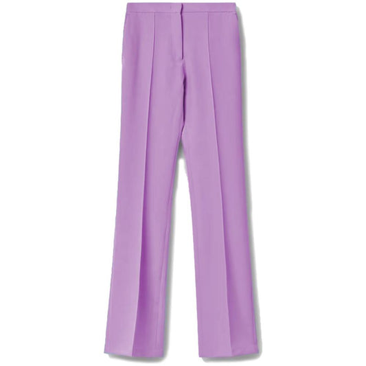 Purple Polyester Jeans & Pant