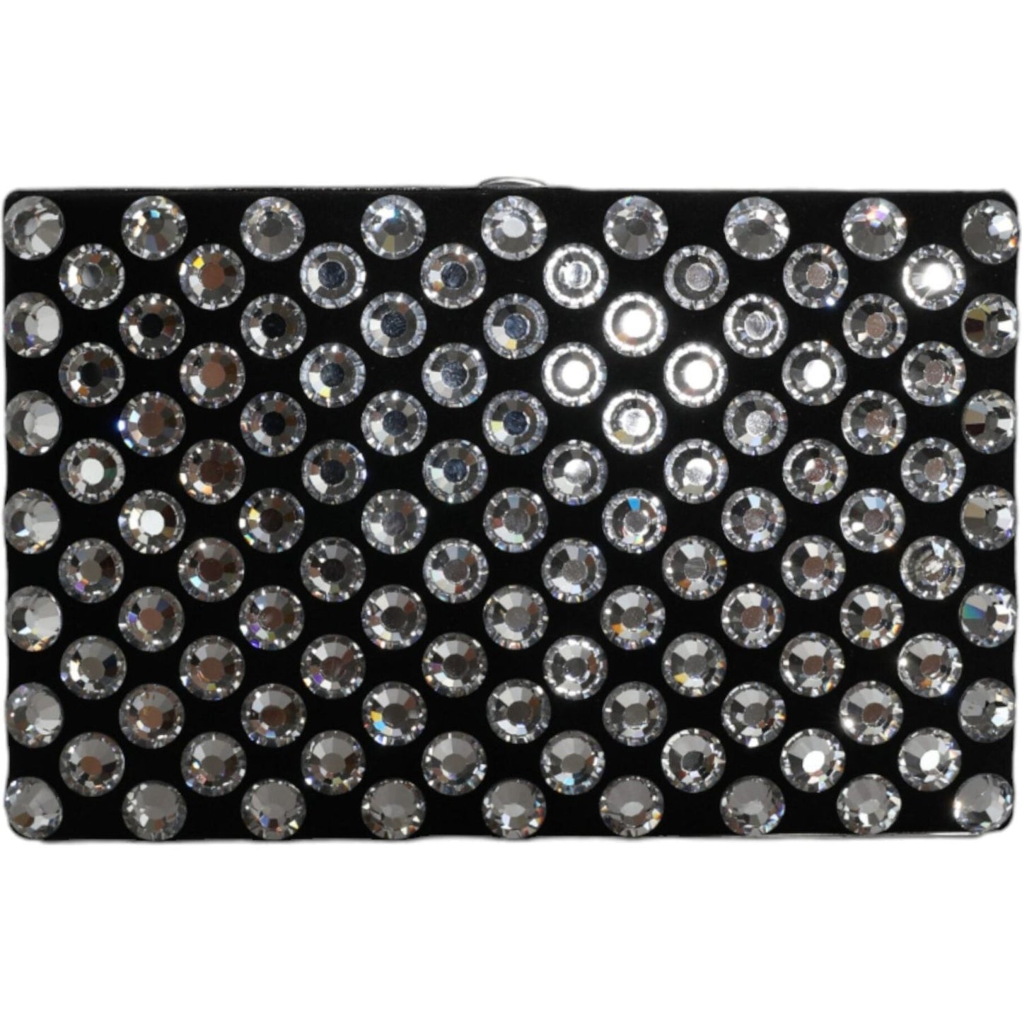 Dolce & Gabbana Black Velvet Crystal Clutch Evening Party Purse Bag Dolce & Gabbana