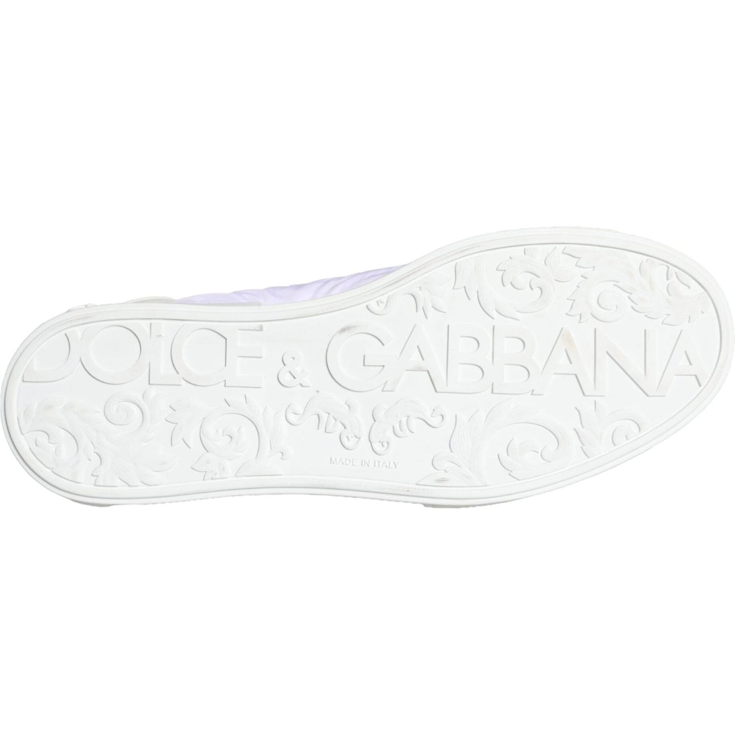 Dolce & Gabbana White Portofino Logo Low Top Trainers Sneakers Shoes Dolce & Gabbana