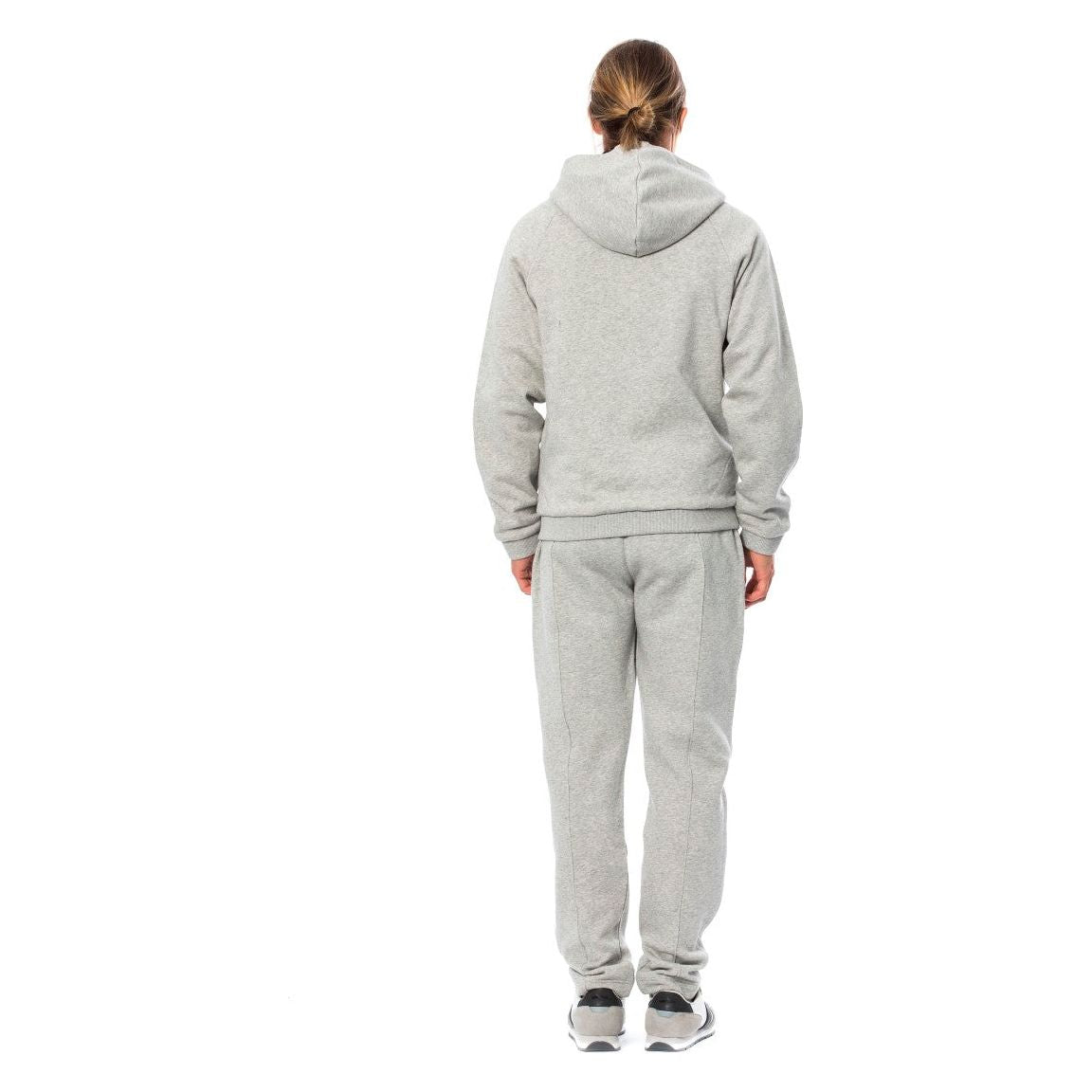 Billionaire Italian Couture Elegant Gray Hooded Cotton Sweatsuit Billionaire Italian Couture