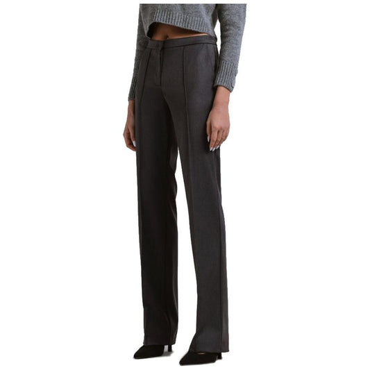 Gray Polyester Jeans & Pant