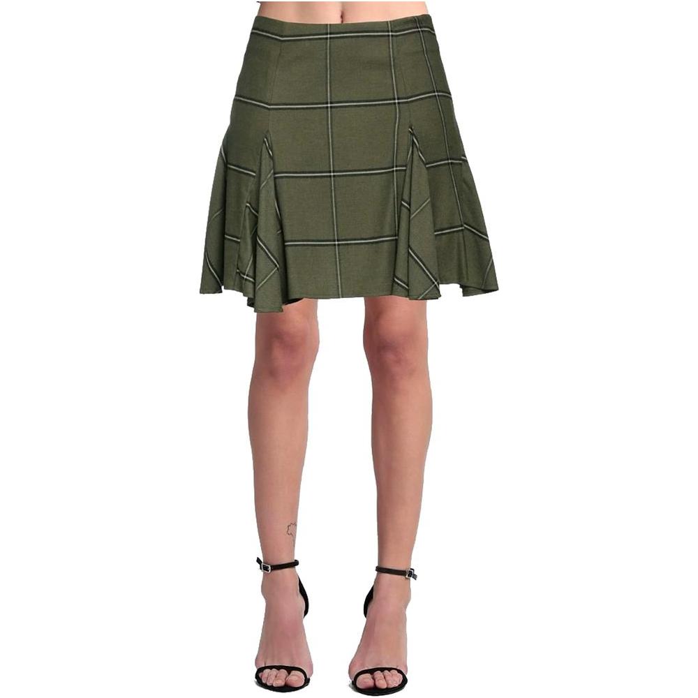 PINKO Green Viscose Skirt PINKO