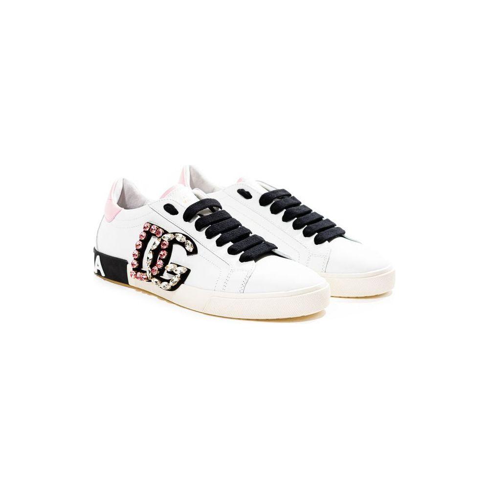 Dolce & Gabbana White Leather Sneaker Dolce & Gabbana