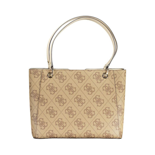 Beige Polyethylene Handbag