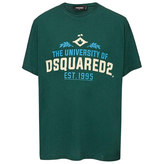 Dsquared² Green Cotton T-Shirt Dsquared²