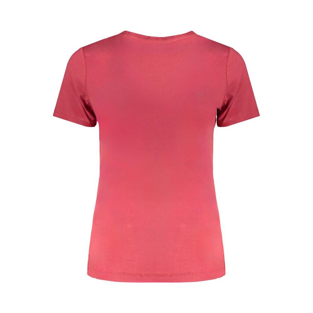 Pepe Jeans Red Cotton Tops & T-Shirt Pepe Jeans