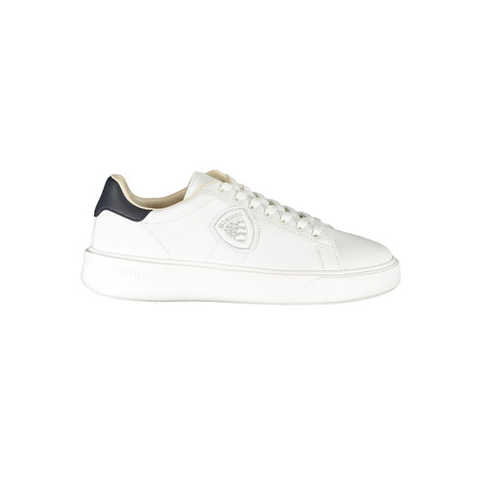 Blauer White Polyester Sneaker Blauer