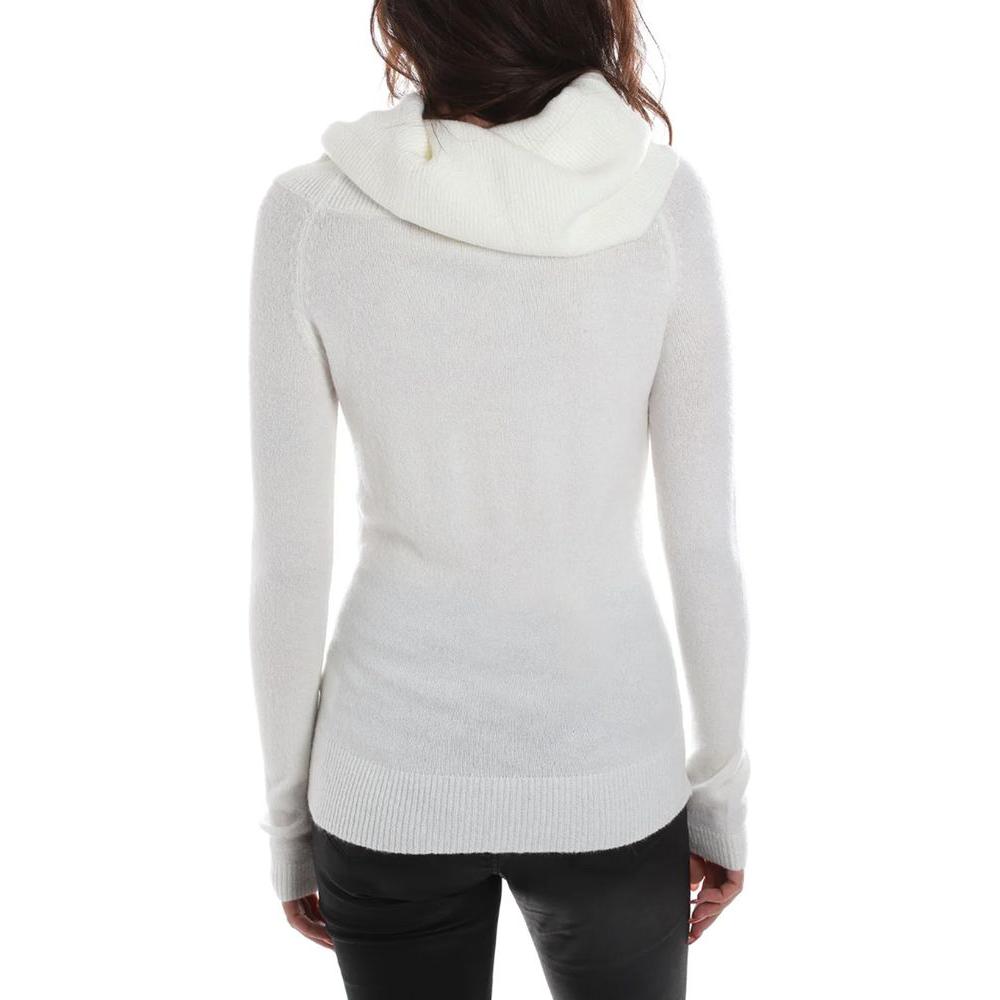 Yes Zee White Viscose Sweater Yes Zee