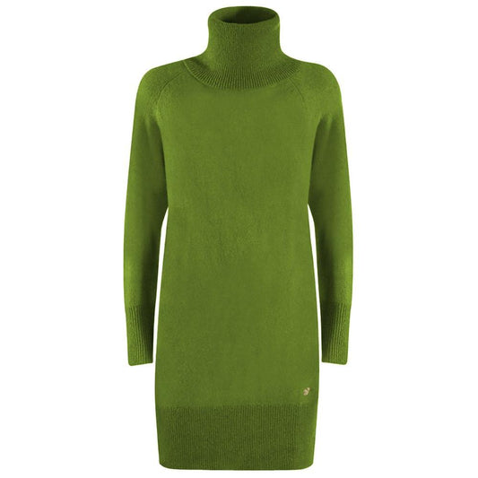 Yes Zee Green Viscose Dress Yes Zee