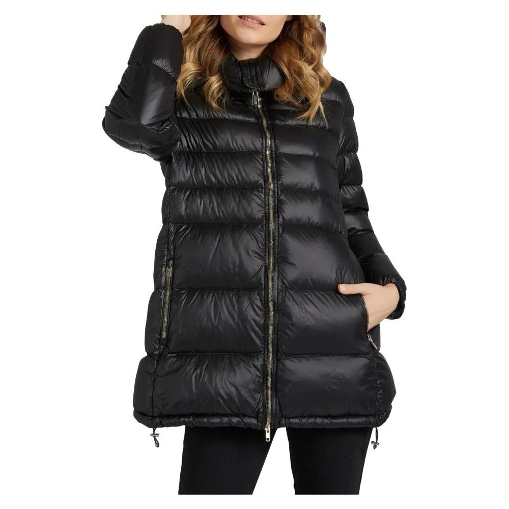 Yes Zee Black Nylon Women Jacket Yes Zee