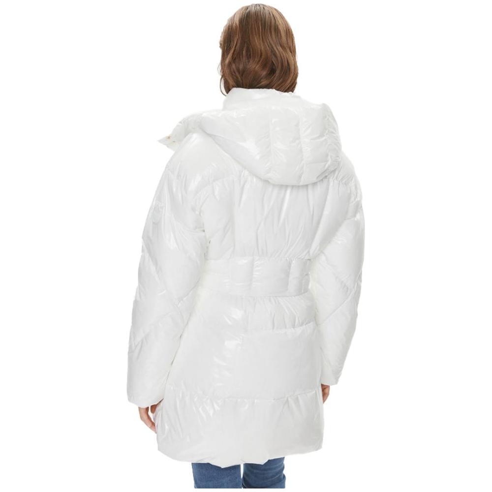 PINKO White Nylon Jackets & Coat PINKO