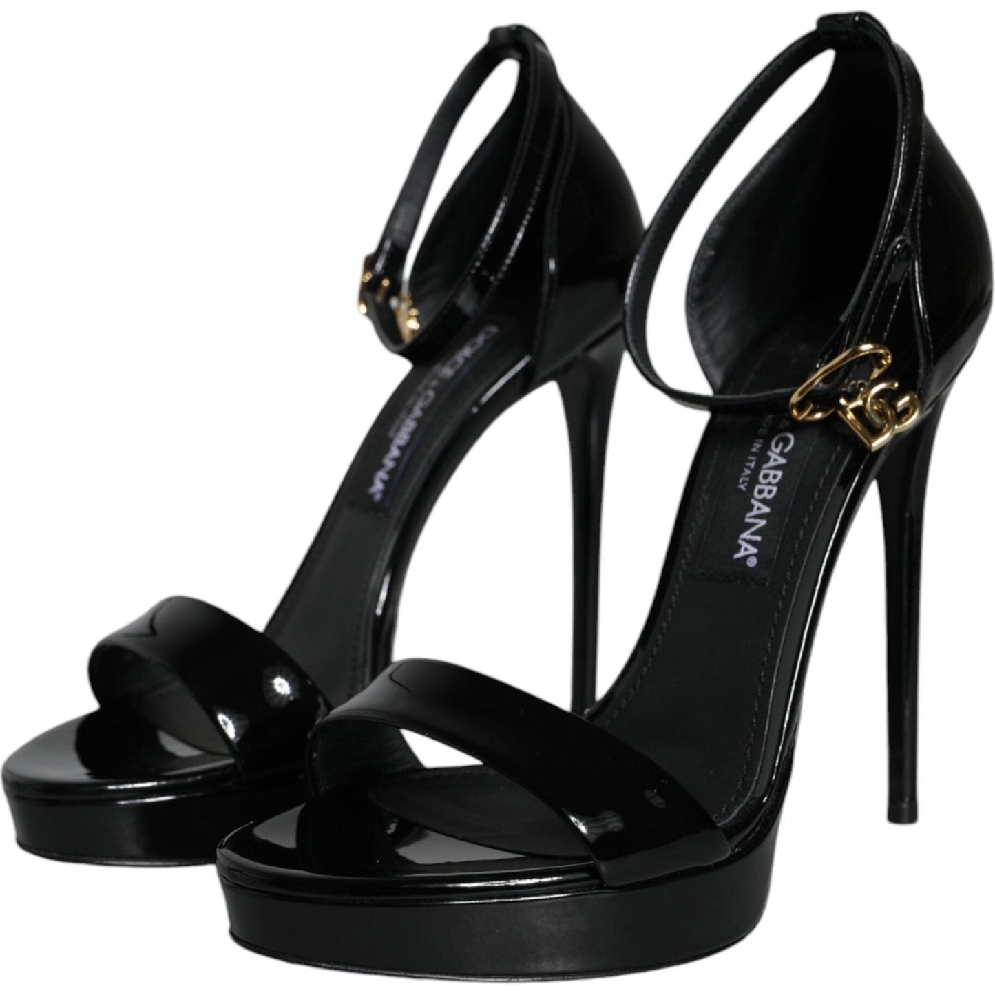 Dolce & Gabbana Black KEIRA Heels Ankle Strap Sandals Shoes Dolce & Gabbana