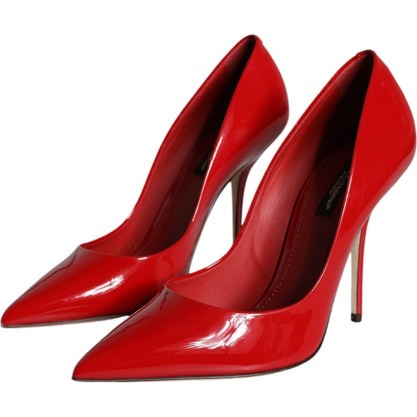 Dolce & Gabbana Red Patent Leather High Heels Pumps Shoes Dolce & Gabbana