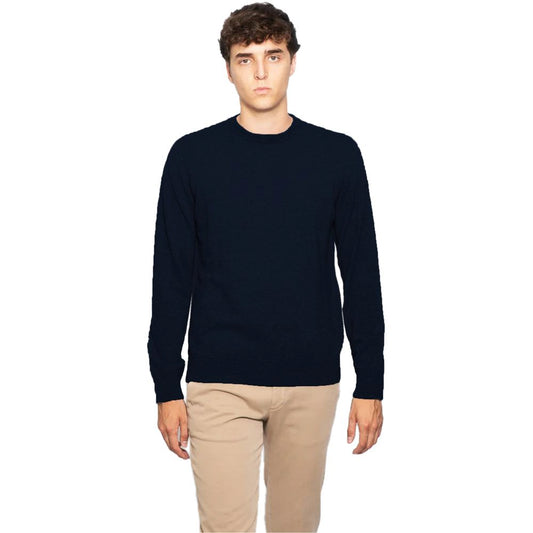 Alpha Studio Blue Wool Vergine Sweater