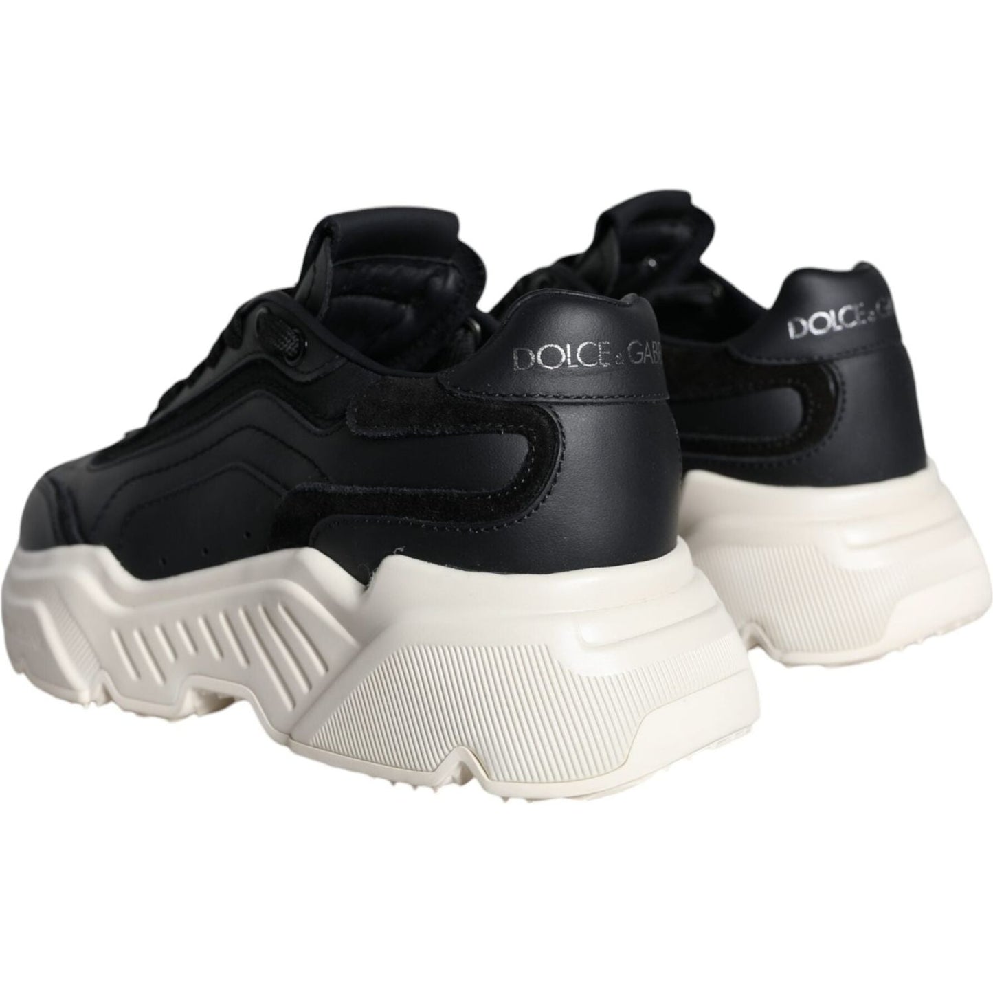 Dolce & Gabbana Black White DAYMASTER Leather Sneakers Shoes Dolce & Gabbana