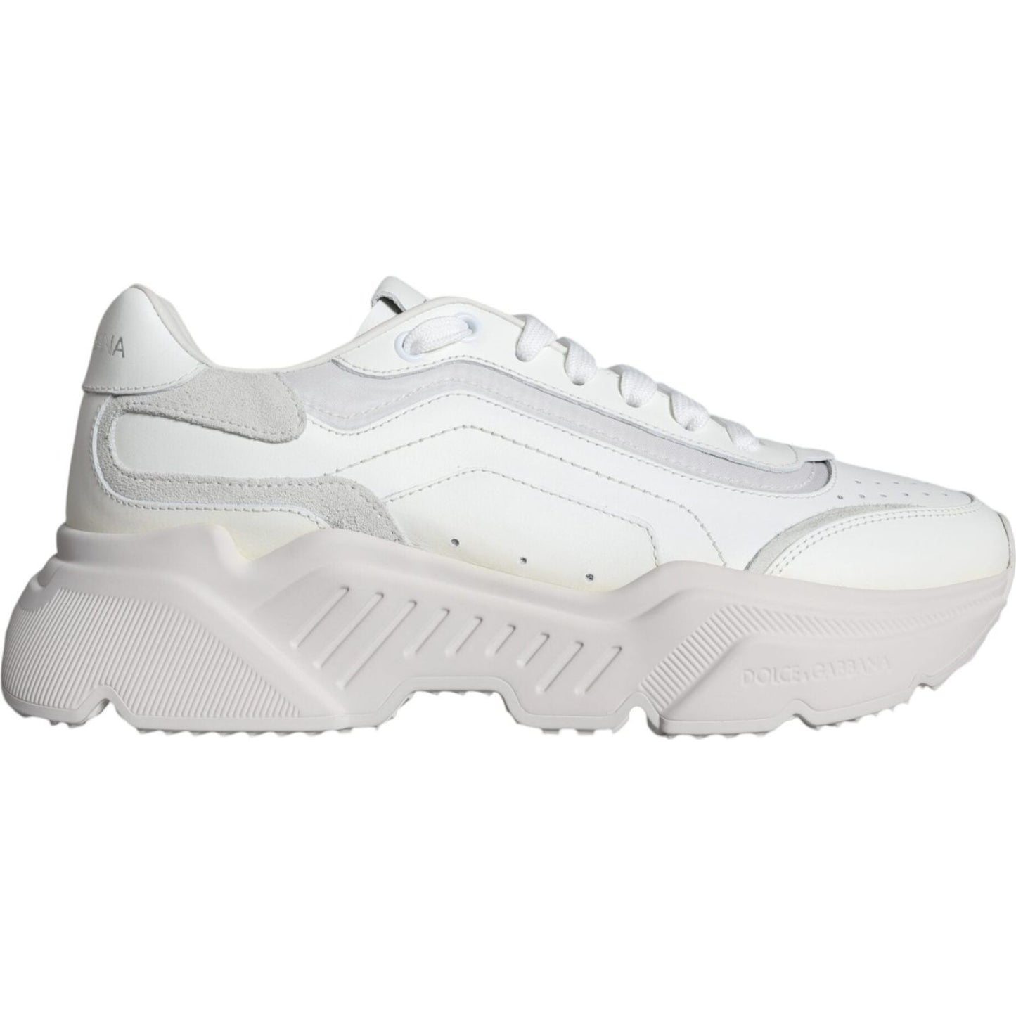 Dolce & Gabbana White DAYMASTER Calf Leather Sneakers Shoes Dolce & Gabbana