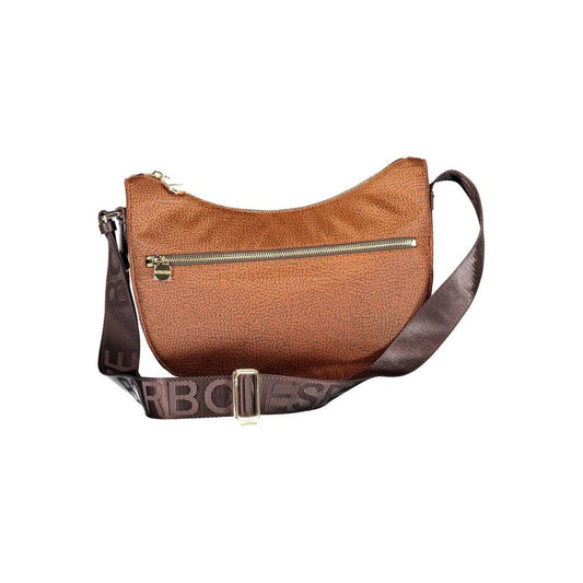 Borbonese Brown Polyester Handbag Borbonese