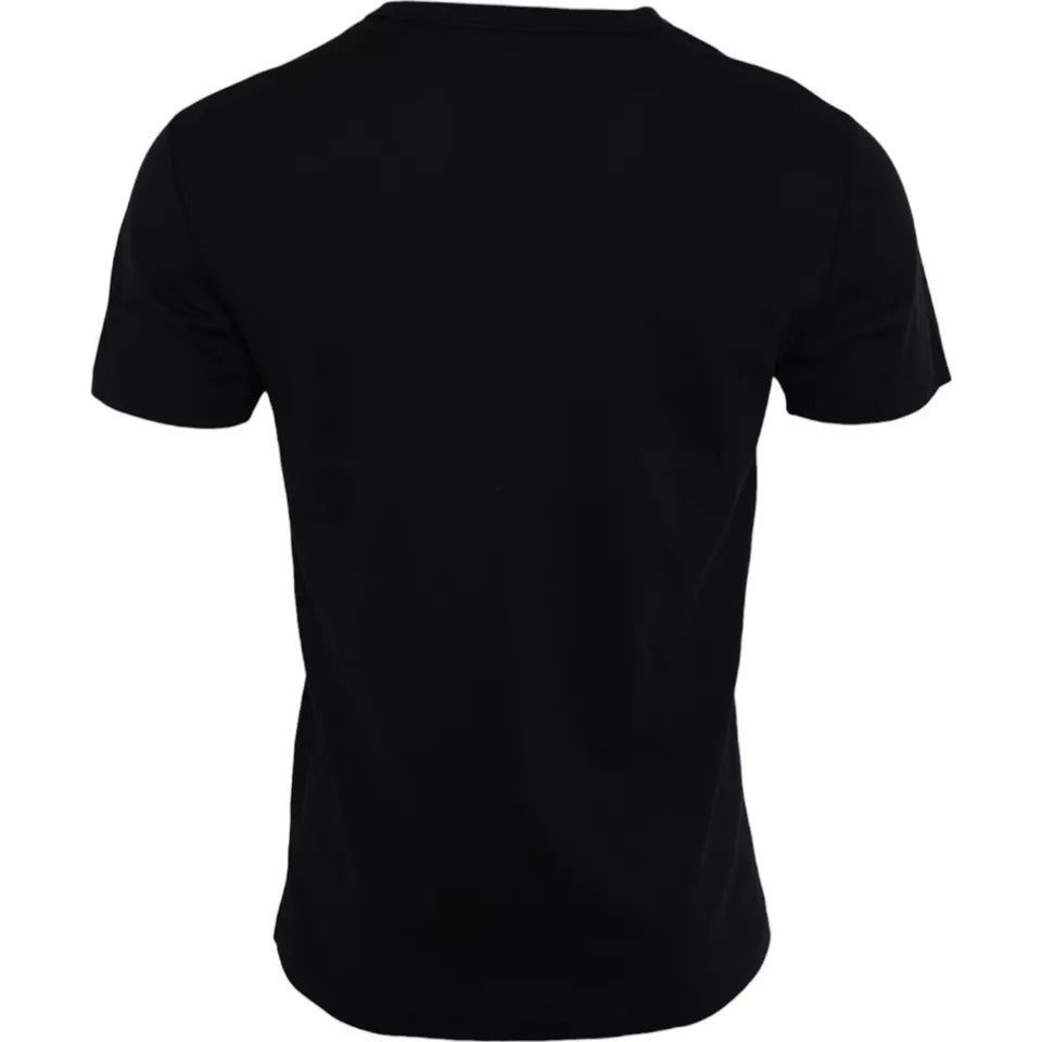 Dolce & Gabbana Black Logo Round Neck Short Sleeves T-shirt Dolce & Gabbana