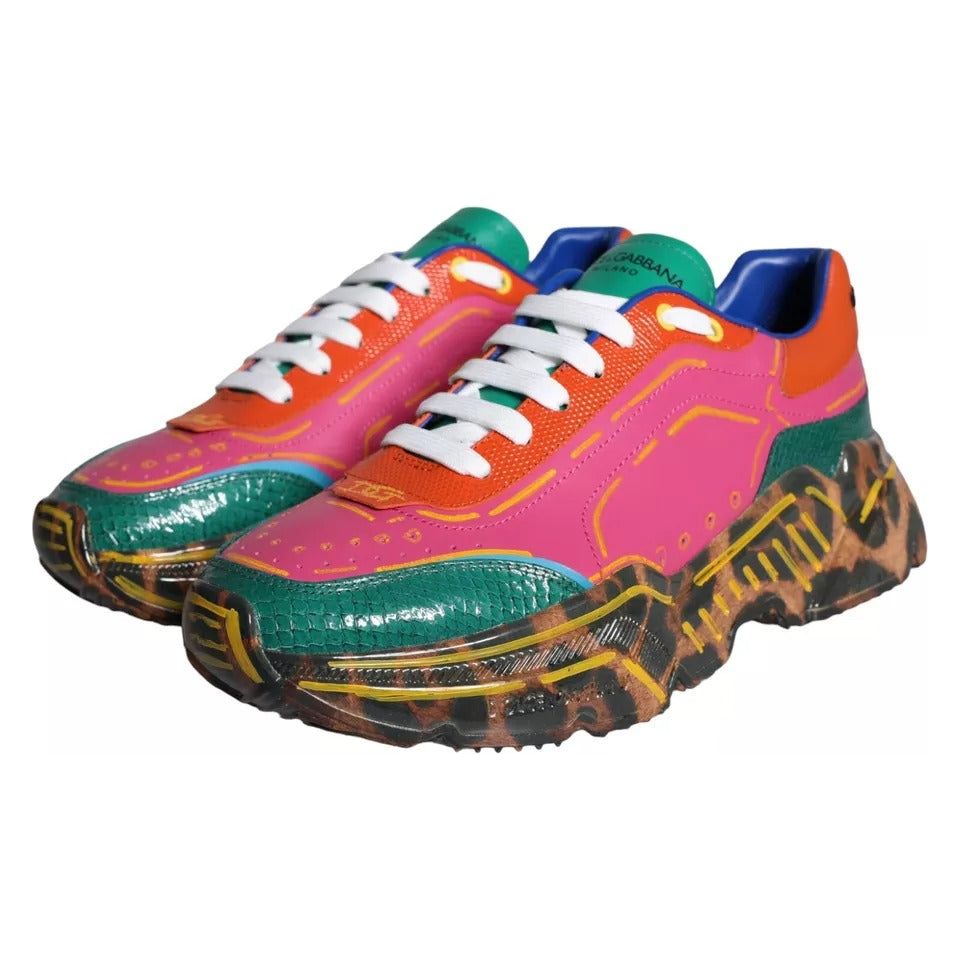 Dolce & Gabbana Multicolor Daymaster Low Top Sneakers Shoes Dolce & Gabbana