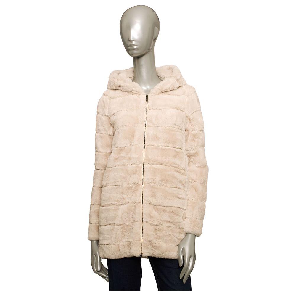 Baldinini Trend Beige Polyester Women Jacket Baldinini Trend