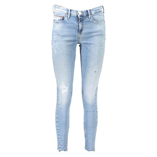 Tommy Hilfiger Light Blue Cotton Jeans & Pant Tommy Hilfiger