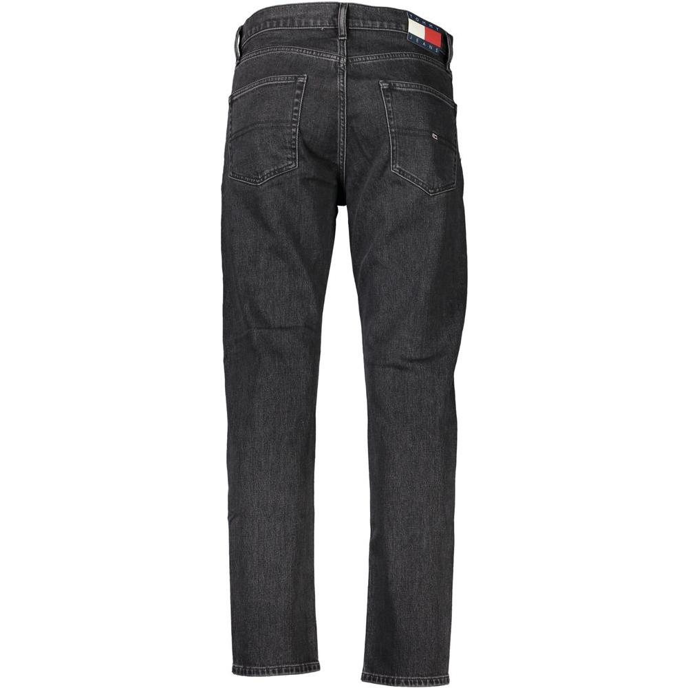 Tommy Hilfiger Black Cotton Jeans & Pant Tommy Hilfiger