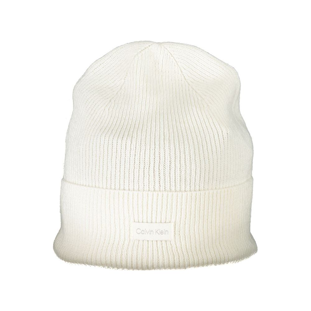 Calvin Klein White Cotton Hat Calvin Klein