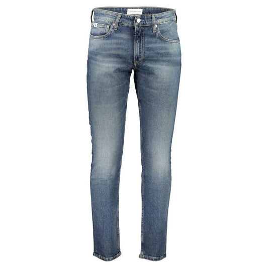 Calvin Klein Blue Cotton Jeans & Pant Calvin Klein