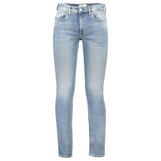 Calvin Klein Blue Cotton Jeans & Pant Calvin Klein