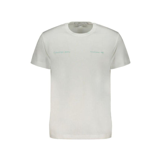 Calvin Klein White Cotton T-Shirt Calvin Klein