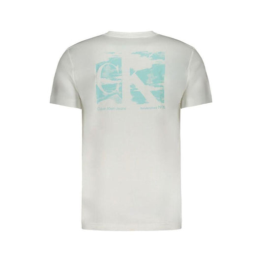 Calvin Klein White Cotton T-Shirt Calvin Klein