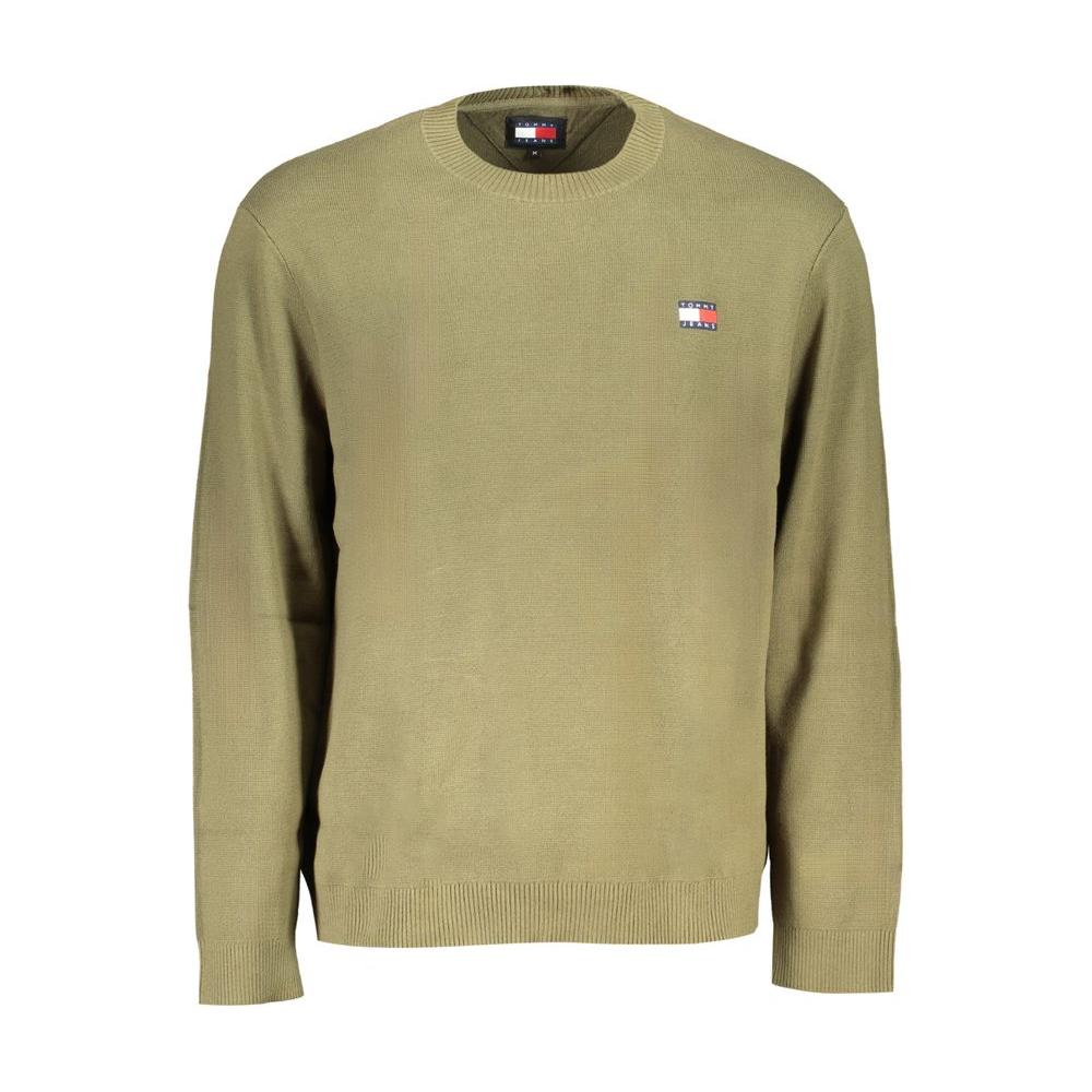 Tommy Hilfiger Green Cotton Sweater Tommy Hilfiger