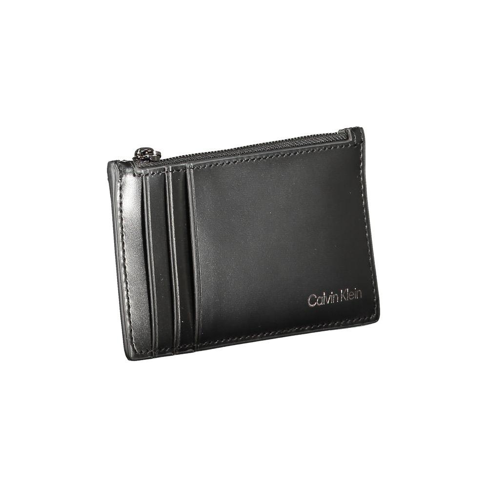 Calvin Klein Black Leather Wallet Calvin Klein