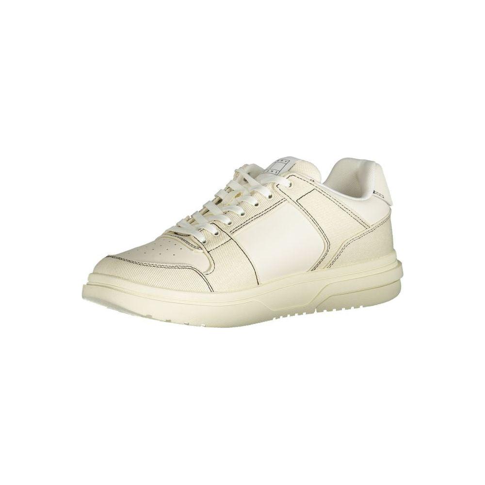 Tommy Hilfiger White Polyester Sneaker Tommy Hilfiger