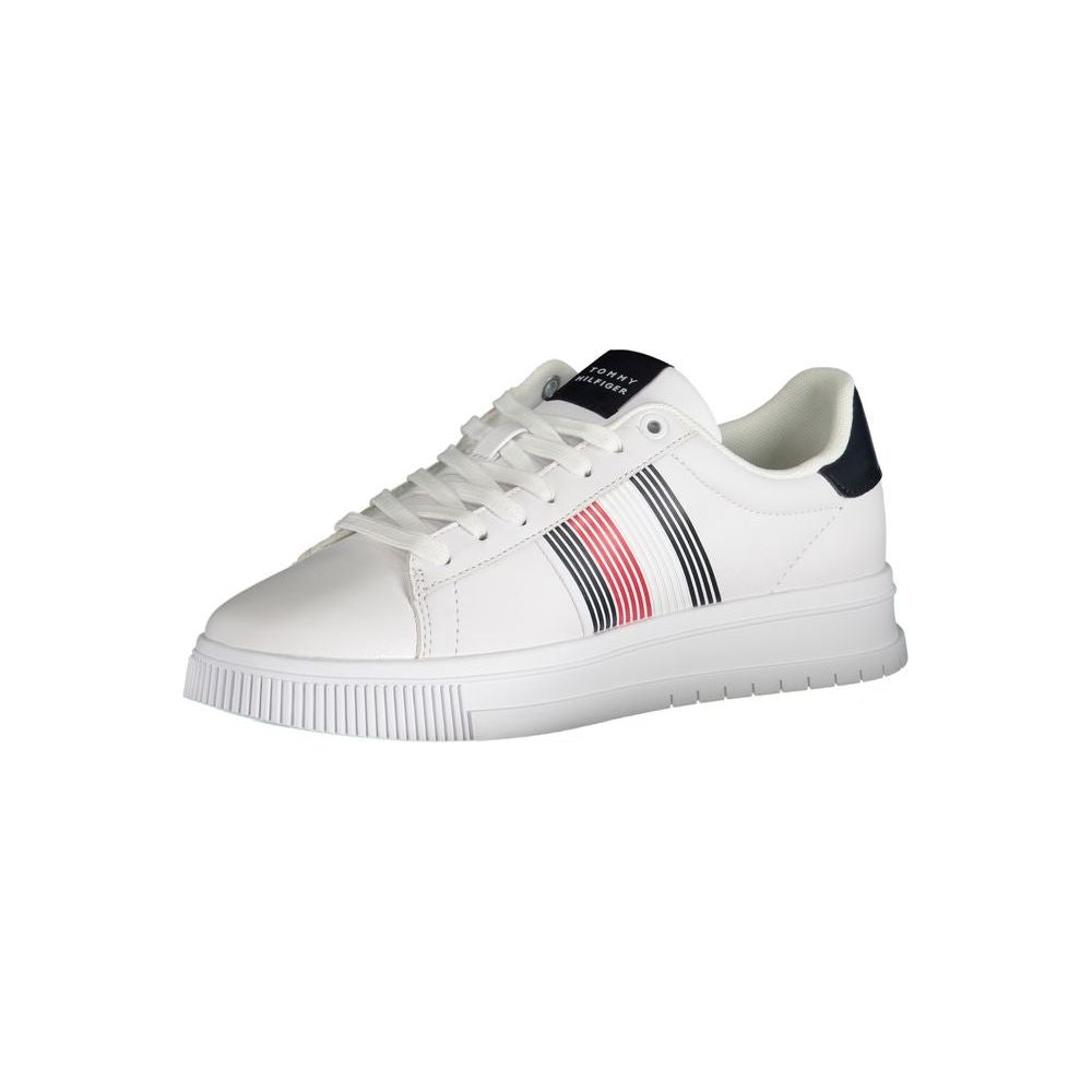 Tommy Hilfiger White Polyester Sneaker Tommy Hilfiger