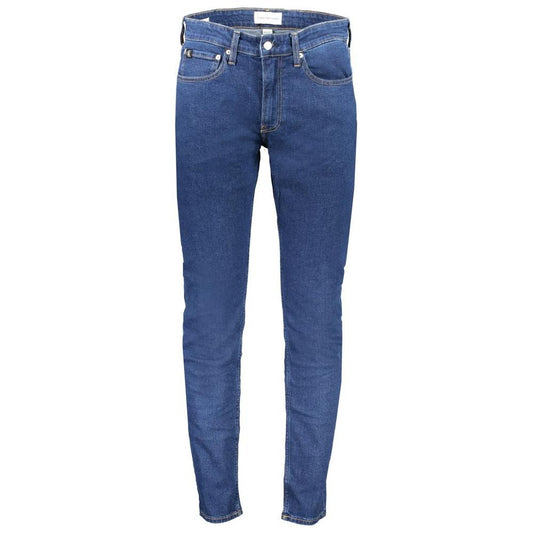 Calvin Klein Blue Cotton Jeans & Pant Calvin Klein