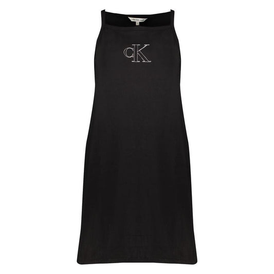 Calvin Klein Black Cotton Dress Calvin Klein