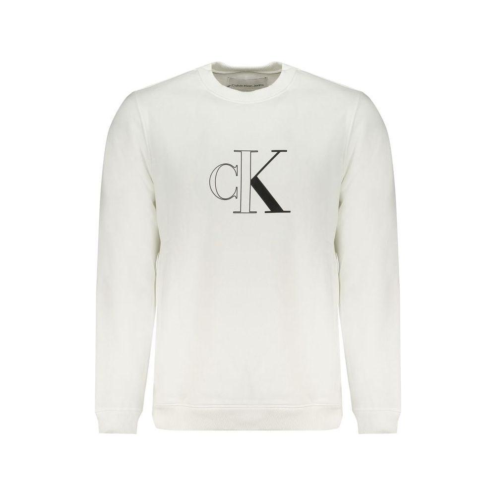 Calvin Klein White Cotton Sweater Calvin Klein