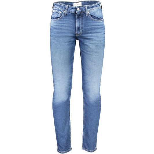 Calvin Klein Blue Cotton Jeans & Pant Calvin Klein