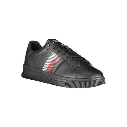 Tommy Hilfiger Black Polyester Sneaker Tommy Hilfiger