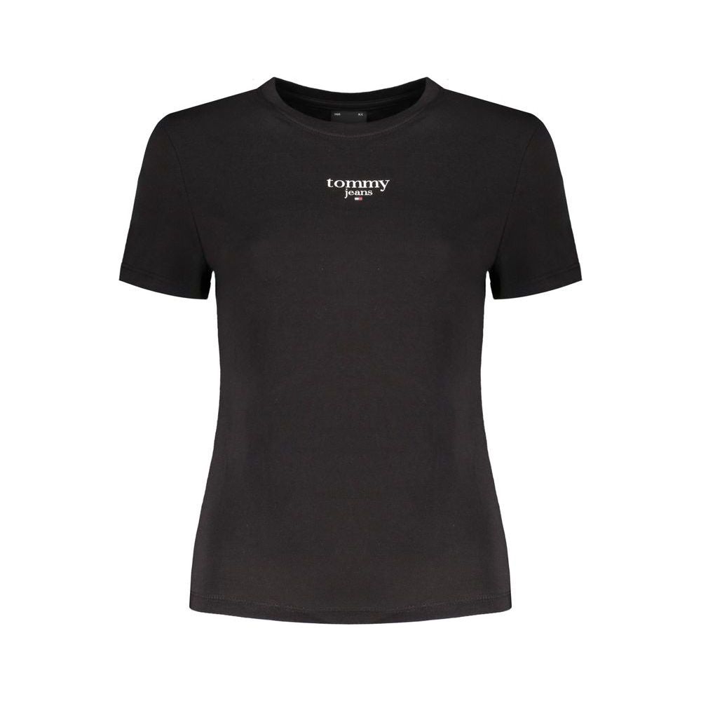 Tommy Hilfiger Black Cotton Tops & T-Shirt Tommy Hilfiger