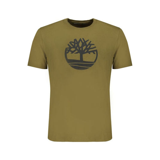 Timberland Green Cotton Men T-Shirt Timberland