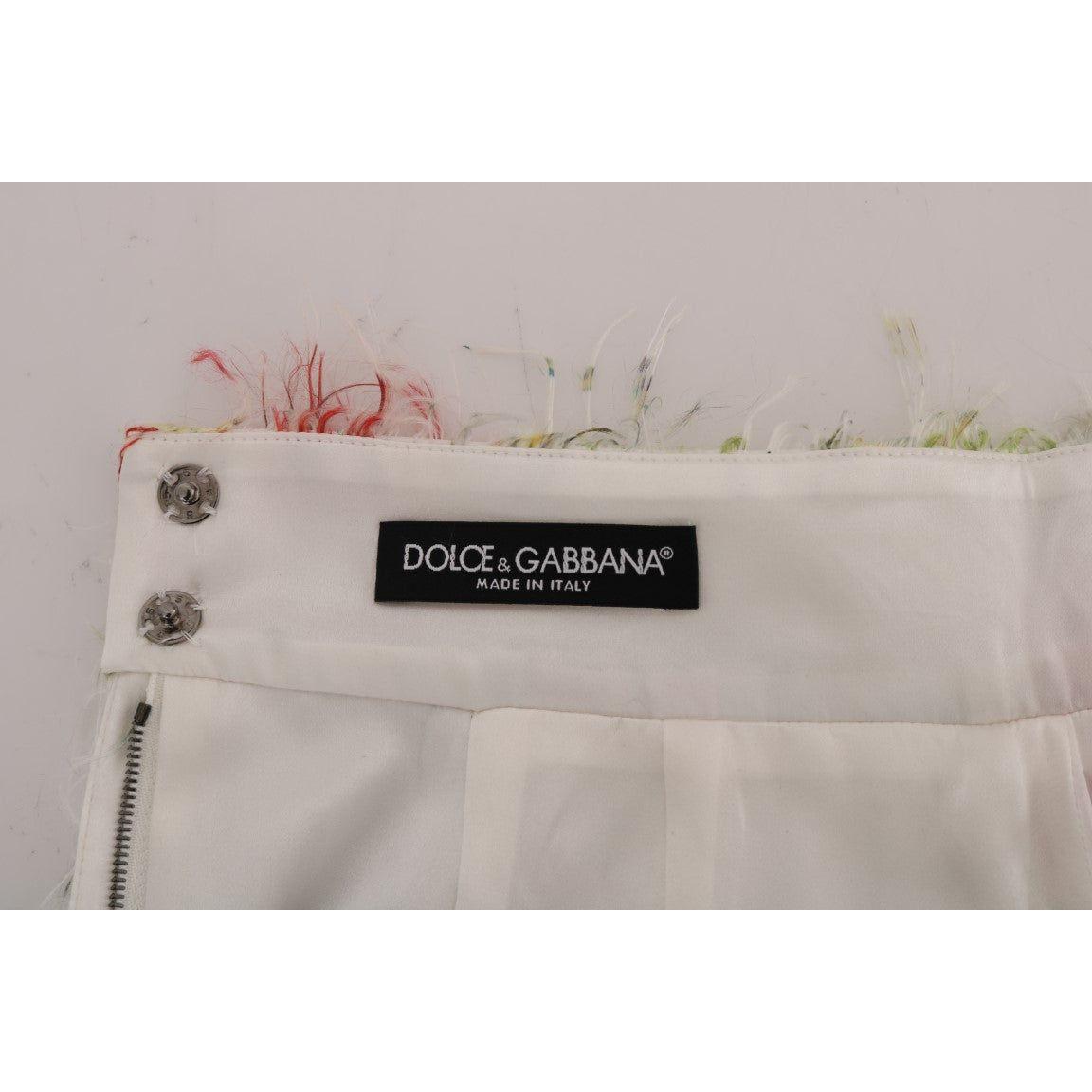 Dolce & Gabbana Elegant Floral High-Waist Pencil Skirt Dolce & Gabbana